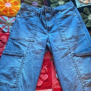 Blue Cargo Jeans
